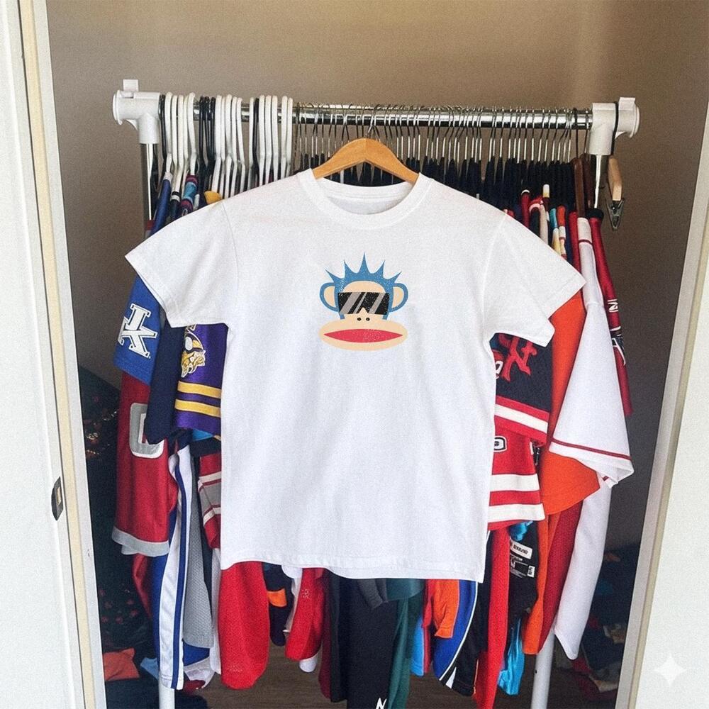 White Cool Paul Frank Julius Monkey Tee